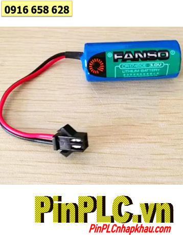 FANSO CR17450A (zắc cắm), Pin PLC-Pin nuôi nguồn FANSO CR17450A lithium 3v 2200mAh